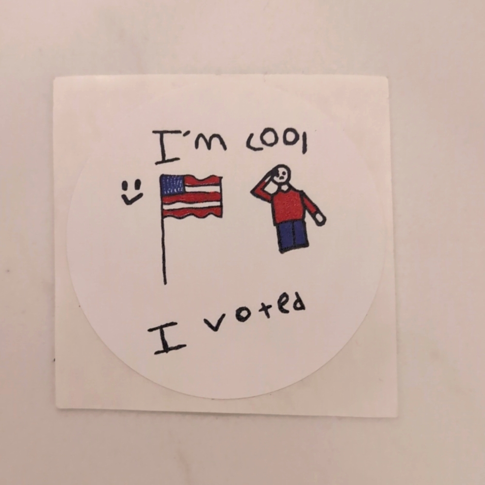 State of Michigan: I'm Cool. I voted. Sticker